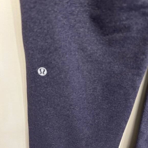 Lululemon Gray Yoga Pants with Floral Waistband - Picture 4 of 8